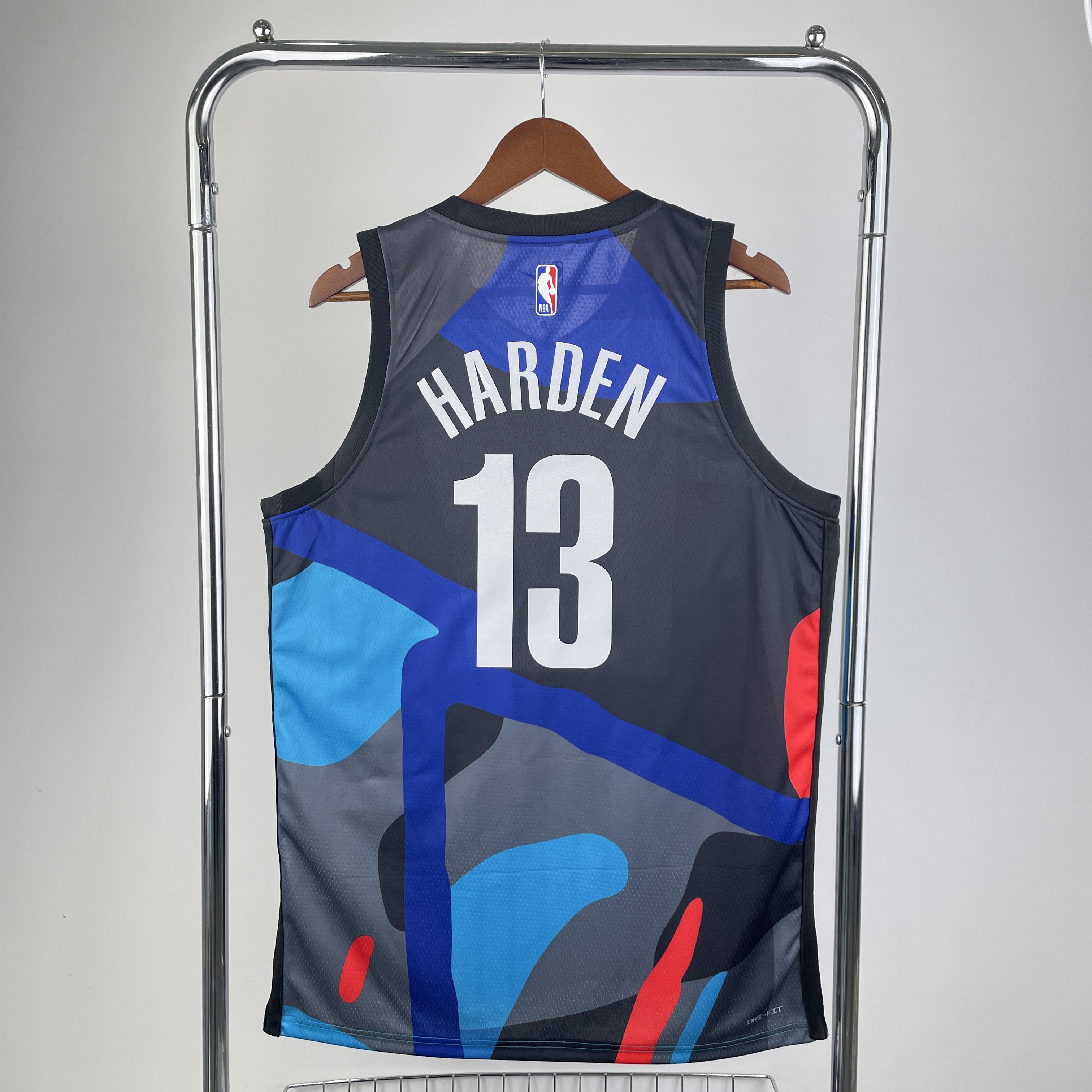 Men Brooklyn Nets #13 Harden Black City Edition 2024 Nike NBA Jersey->brooklyn nets->NBA Jersey